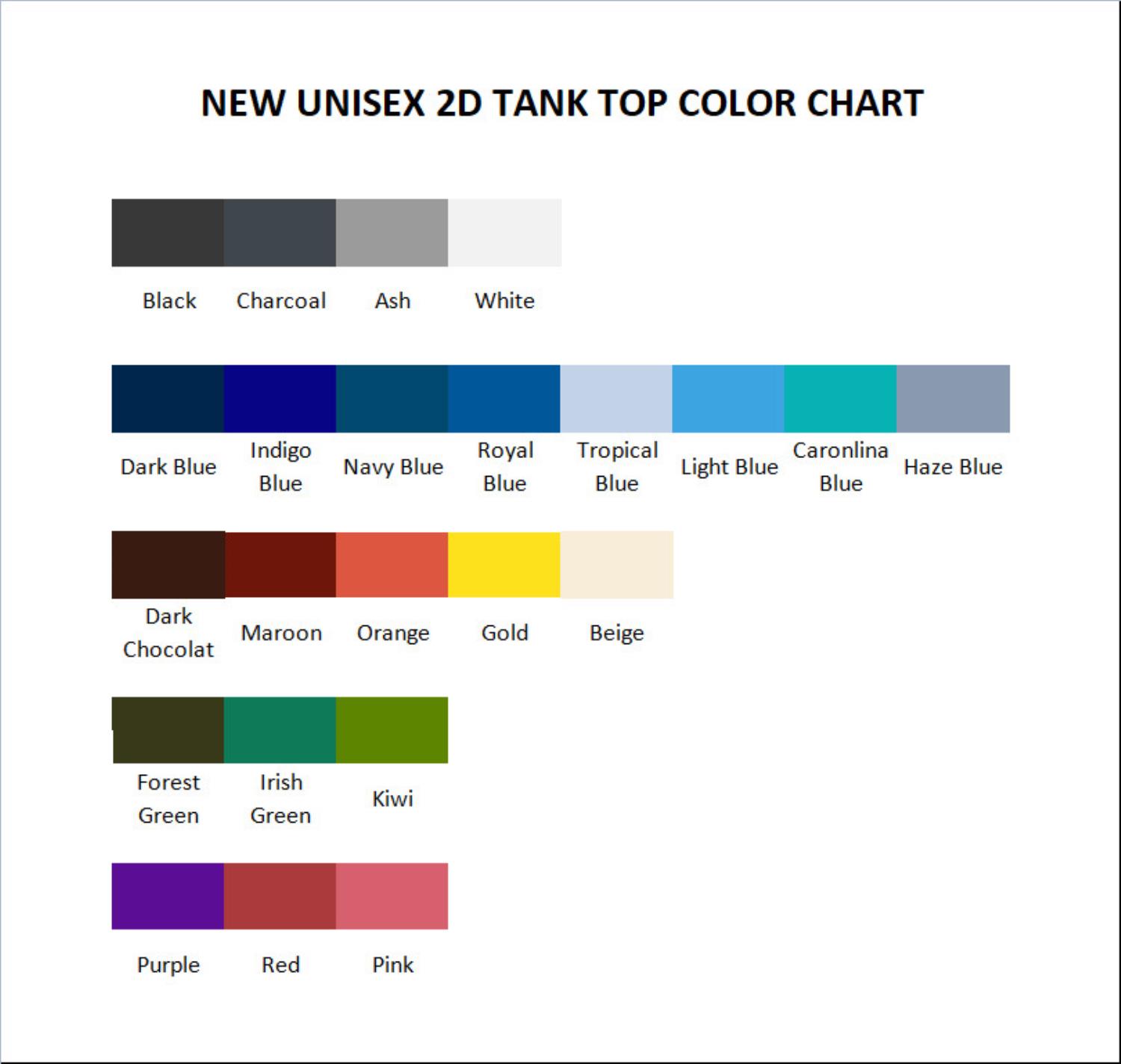 tank top color chart - Ruri Rocks Store